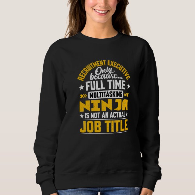Sweatshirt Gestionnaire de recrutement Directeur exécutif Tit (Devant)