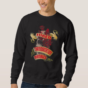 Sweatshirt Gestionnaire de transport crâne tatoué et roses ro