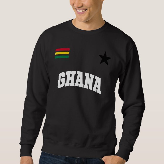 Sweatshirt Ghana Fan Ghanaian Flag Pride (Devant)