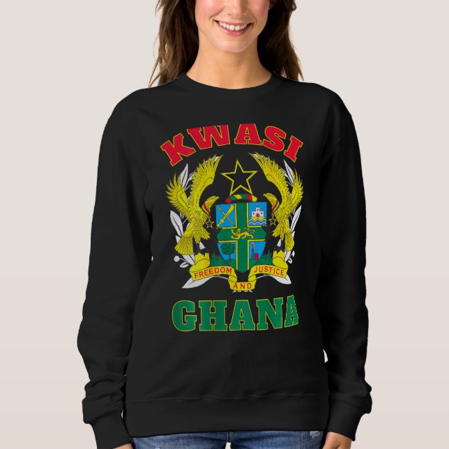 Sweatshirt Ghana Kwasi Dimanche Né Ashanti Kwa (Devant)