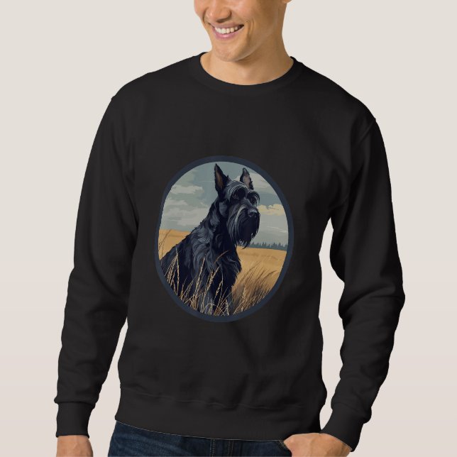 Sweatshirt Giant Schnauzer Dog Breed Dog Motif (Devant)