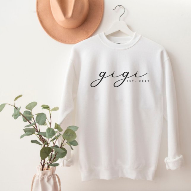 Sweatshirt Gigi Grandma personnalisé (Créateur téléchargé)