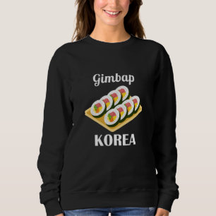 Sweatshirt Gimbap Nourriture Traditionnelle Coréenne Drapeau 