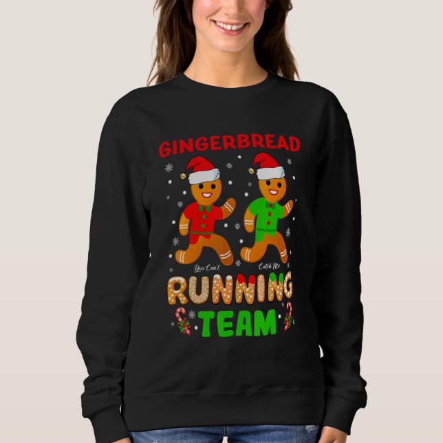 Sweatshirt Gingerbread Running Team (Devant)