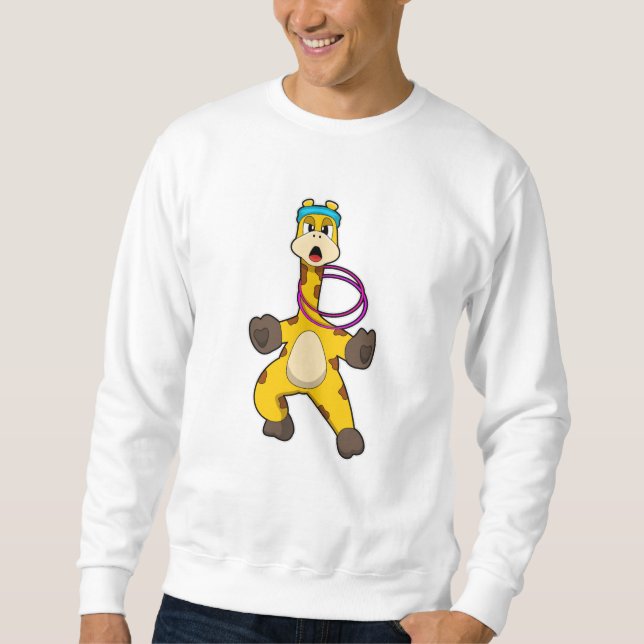 Sweatshirt Girafe à Fitness avec anneau à aile (Devant)