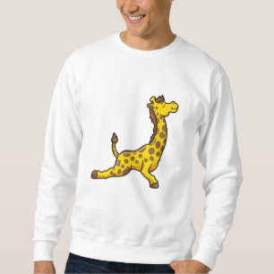 Sweatshirt Giraffe au Yoga Stretching exercices Leg