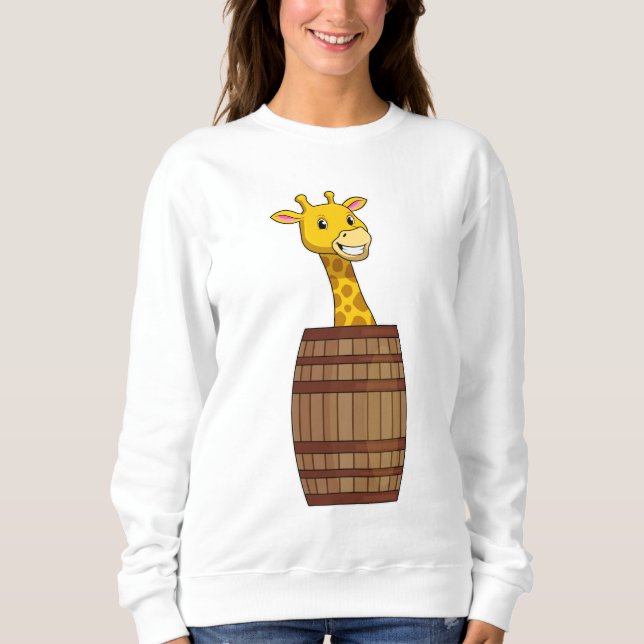 Sweatshirt Giraffe avec tonneau (Devant)
