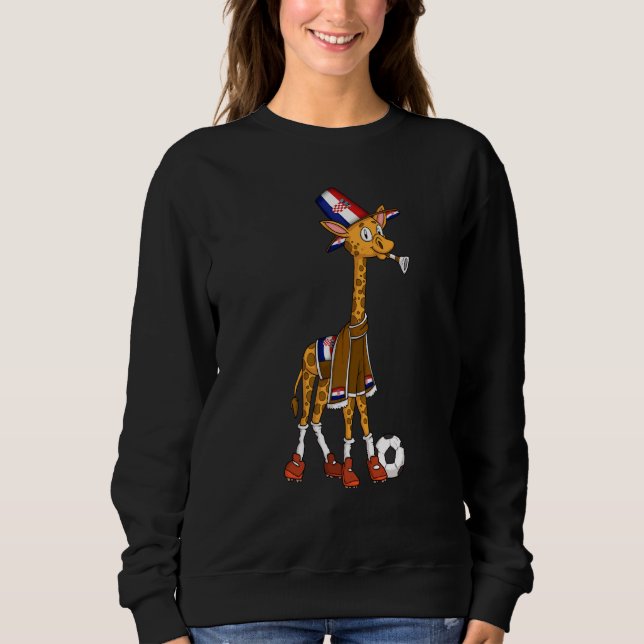Sweatshirt Giraffe fan Croatia (Devant)