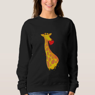 Sweatshirt Giraffe Love Valentines