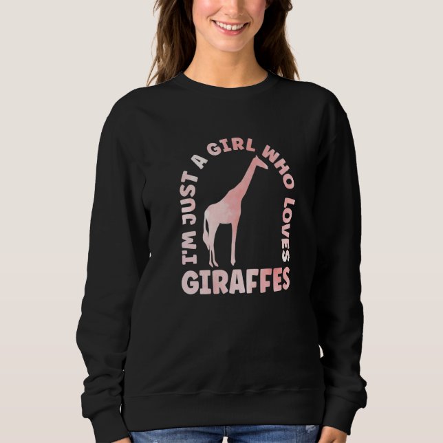 Sweatshirt Giraffe Outfit for Giraffe Safari Lovers Apparel W (Devant)