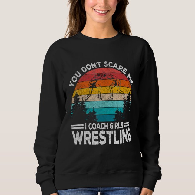 Sweatshirt Girls Scholastic Wrestling Coach Folkstyle Wrestli (Devant)