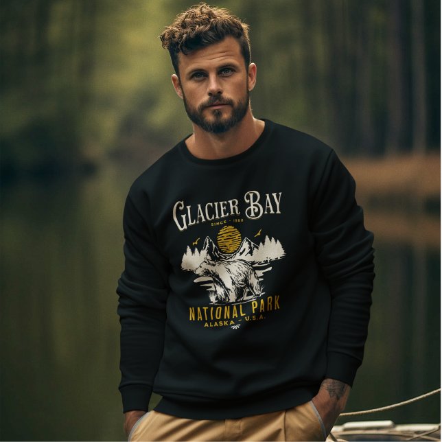 Sweatshirt Glacier Bay National Park Quaint Forest Scenery (Créateur téléchargé)
