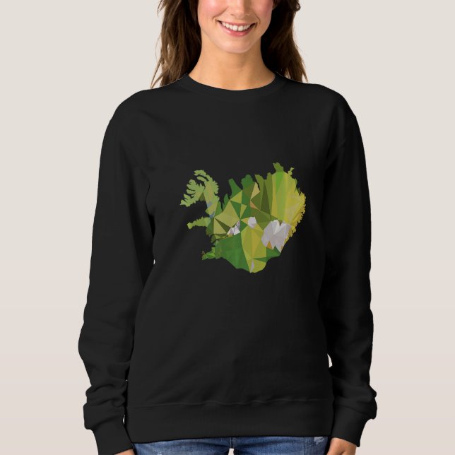 Sweatshirt Glacier de la rue Ring de vacances Islande (Devant)