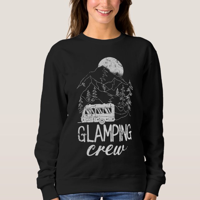 Sweatshirt Glamping Crew Luxury Camping Trip Matching Family  (Devant)