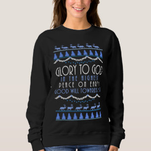 Sweatshirt Gloire à Dieu dans les Cieux de Noël