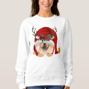 Sweatshirt GNOME 4 LES FÊTES DE NOËL - bois de cerf rouge