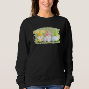 Sweatshirt Gnome de Pâques Drôle Jour de Pâques Lapin Printem