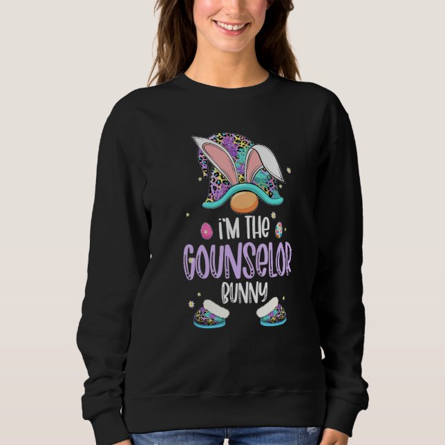 Sweatshirt Gnome Drôle Je M'Conseillère Bunny Oeuf De Pâques  (Devant)