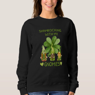 Sweatshirt Gnome Irish Shamroccking Avec Mes Gnomies St Patri