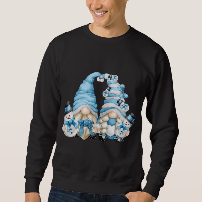 Sweatshirt Gnomes À Jumeaux D'Hiver Pour Les Femmes Avec S (Devant)