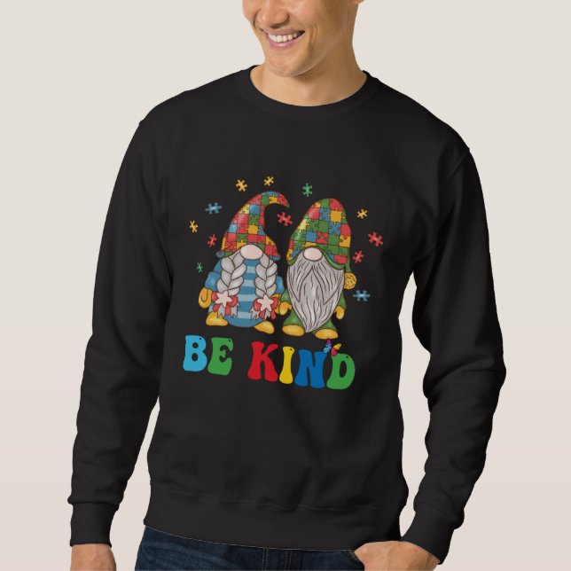 Sweatshirt Gnomes Be Kind Autism Awareness Gnome Autism For K (Devant)