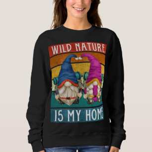 Sweatshirt Gnomes de randonneurs amusants avec sac à dos de v