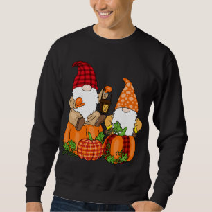 Sweatshirt Gnomes de Thanksgiving mignon Citrouille Gnomes d'