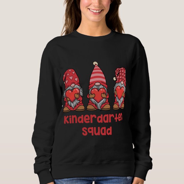 Sweatshirt Gnomes Kindergarten Valentine Enseignant cadeau (Devant)
