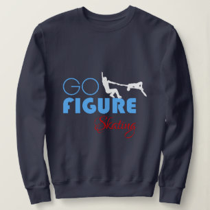 Sweatshirt Go Figure Patinage drôle élégant
