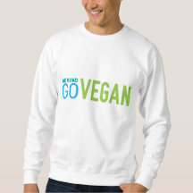 go vegan Mens blanc