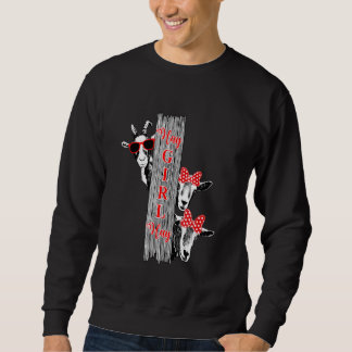 Sweatshirt Goat Hay Girl