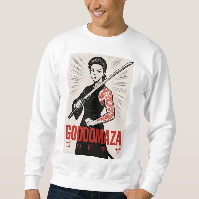 SWEATSHIRT GODDOMAZA  KATANA GANGSTER   (Devant)