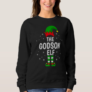 Sweatshirt Godson Elf Xmas Matching Family Funny Christma