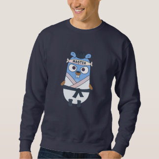 Sweatshirt Golang gopher master karate - ninja