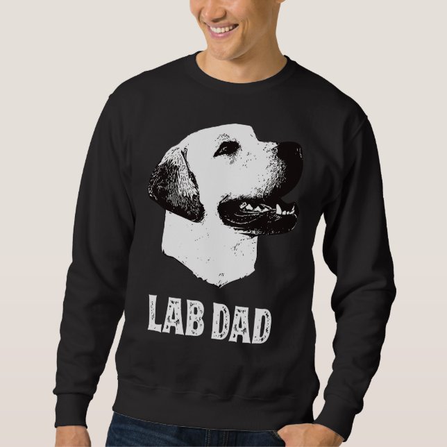 Sweatshirt Golden Lab Papa Labrador Retriever (Devant)