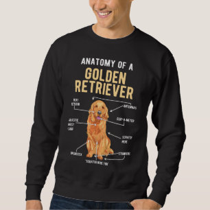 Sweatshirt Golden Retriever Anatomie drôle chien