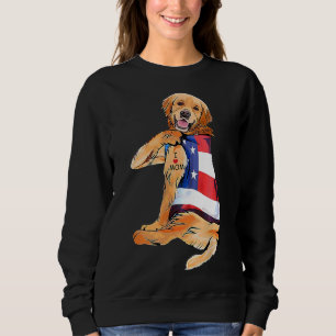 Sweatshirt Golden Retriever Chien Tattoo J'aime maman