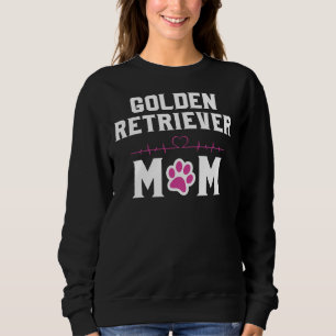 Sweatshirt Golden Retriever Maman Coeur Beat Paw