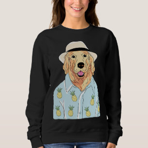 Sweatshirt Golden Retriever portant des vêtements