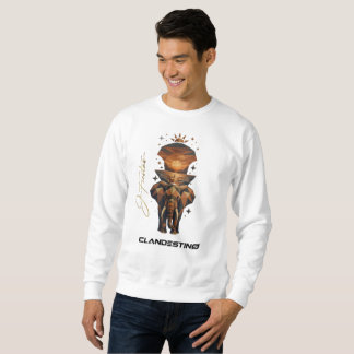 Sweatshirt Golden Sunset Elephant – Long Sleeve Tee