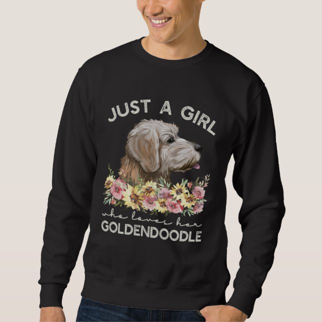 Sweatshirt Goldendoodle  Just A Girl Dog (Devant)
