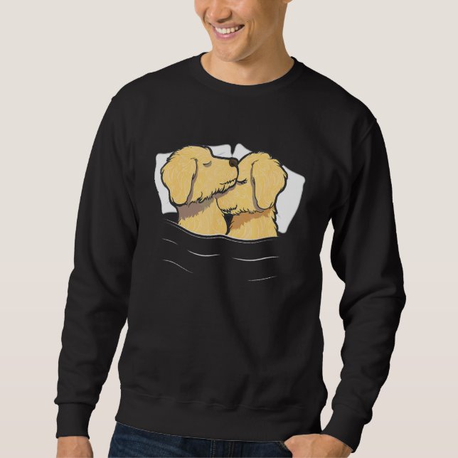 Sweatshirt Goldendoodle Pajama Valentines Jour Doodle Maman C (Devant)