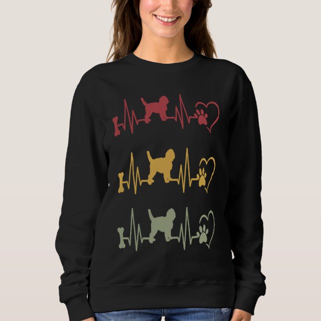 Sweatshirt Goldendoodle Vintage  1 (Devant)