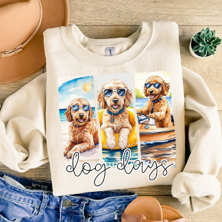Sweatshirt Goldendoodles en Lunettes de soleil Chien Jours d'