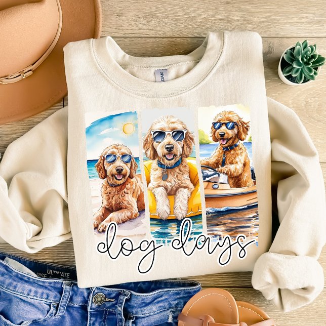 Sweatshirt Goldendoodles en Lunettes de soleil Chien Jours d' (Créateur téléchargé)