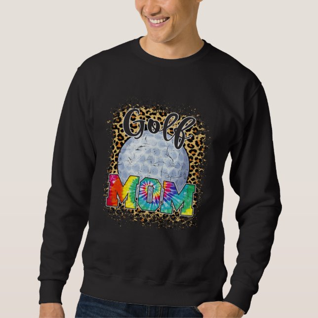 Sweatshirt Golf Mom Leopard Print Mother s Day Sport (Devant)