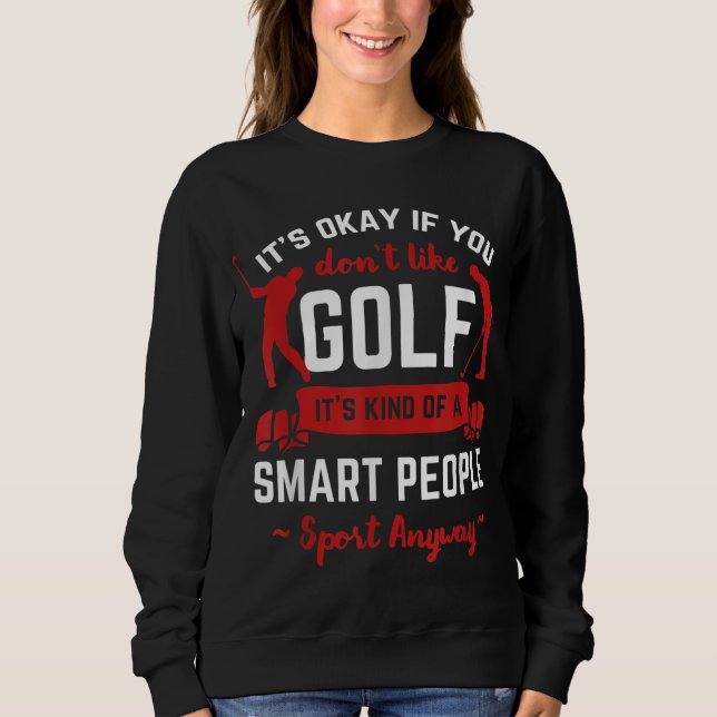 Sweatshirt Golf Putter Golfer Bogey Golf Birdie Eagle Par (Devant)