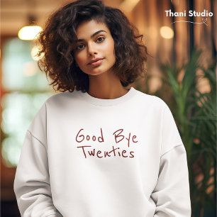 Sweatshirt Good Bye 20s Feminine minimaliste Typographie mode