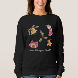 Sweatshirt Good Tidings of Great Joy Holiday Illustration