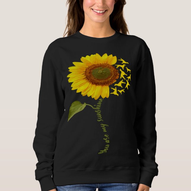 Sweatshirt Gordon Setter Sunflower (Devant)